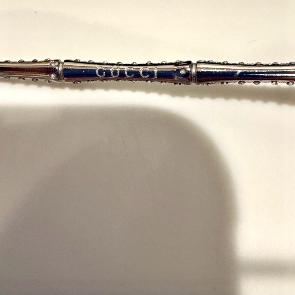 Gucci collectors! Silver frame with crystals - Picture 11 of 11